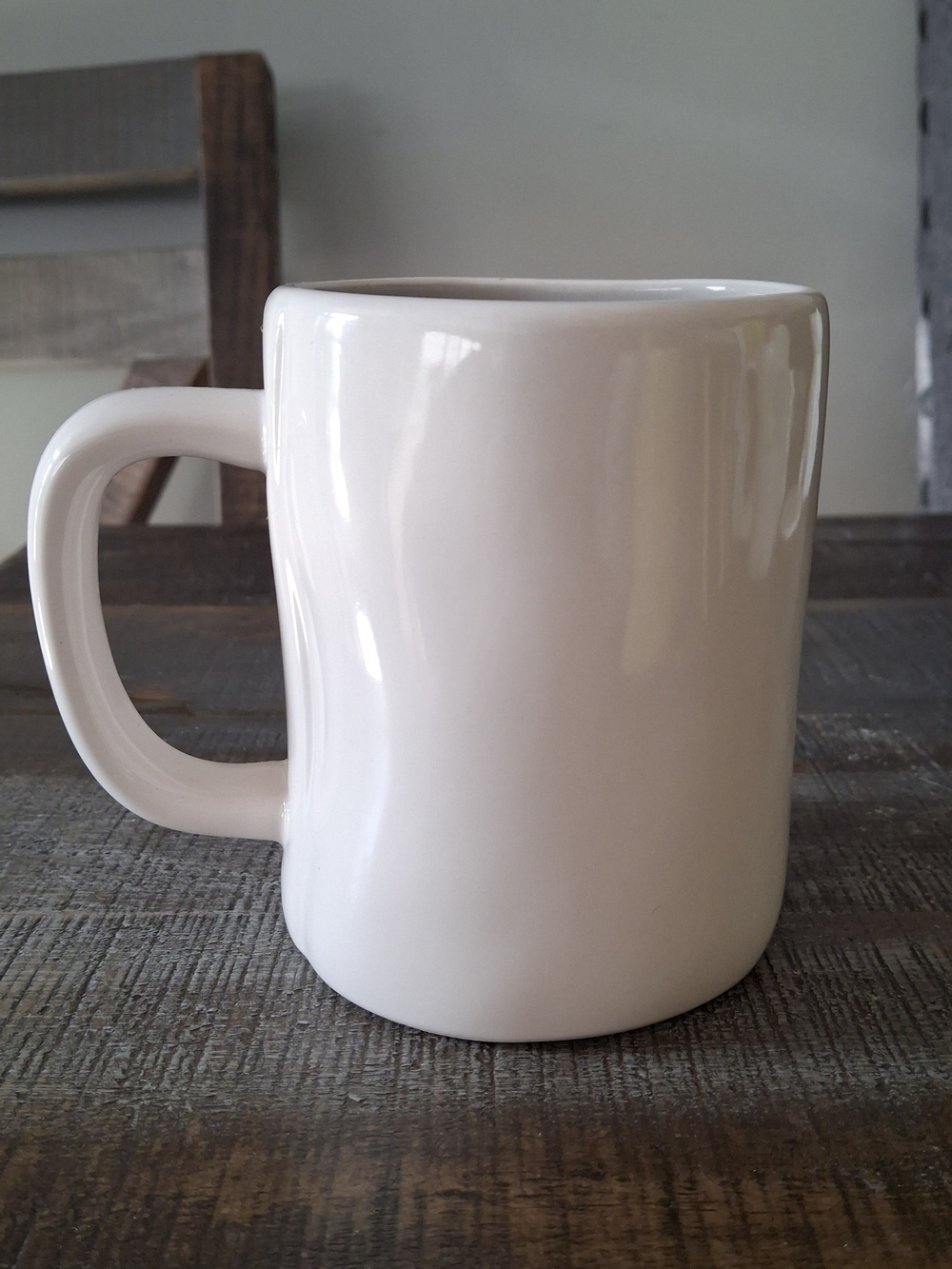 Rae Dunn EARL GREY Ceramic Mug Grey Interior - Picture 2 of 4